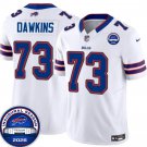 Bills #73 Dion Dawkins White F.U.S.E. 2026 Inaugural Season at Highmark Stadium Stitched Jersey