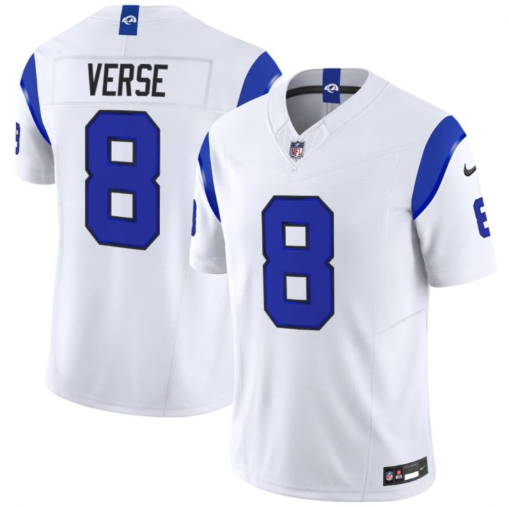 Los Angeles Rams #8 Jared Verse White 2026 F.U.S.E. Vapor Limited Football Stitched Jersey