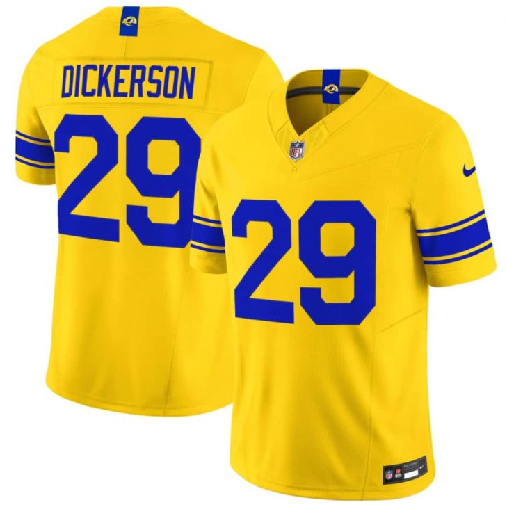 Los Angeles Rams #29 Eric Dickerson Yellow 2026 F.U.S.E. Vapor Limited Football Stitched Jersey