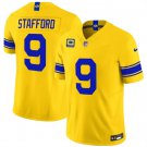Los Angeles Rams #9 Matthew Stafford Yellow 2026 F.U.S.E. With 4- Star C Patch Stitched Jersey