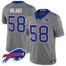 Buffalo Bills #58 Matt Milano Gray F.U.S.E. 2026 Nickel City Vapor Football Stitched Jersey