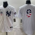 New York Yankees #9 Roger Maris White 2026 USA 250 Fourth of July Home Stadium Stitched Jersey