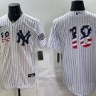 New York Yankees #18 Johnny Damon White 2026 USA 250 Fourth of July Home Stadium Stitched Jersey