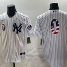 New York Yankees #0 Marcus Stroman White 2026 USA 250 Fourth of July Home Stadium Stitched Jersey