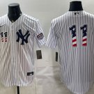New York Yankees #11 Anthony Volpe White 2026 USA 250 Fourth of July Home Stadium Stitched Jersey