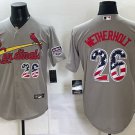 St. Louis Cardinals #26 JJ Wetherholt Gray USA 250 Fourth of July Stitched Baseball Jersey