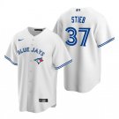 Toronto Blue Jays #37 Dave Stieb Stitched White Home Jersey