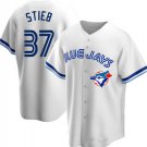 Toronto Blue Jays #37 Dave Stieb White Cooperstown Collection Jersey