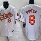 Baltimore Orioles #8 Cal Ripken Jr. White 2025 Home Limited Stitched Baseball Jersey