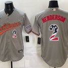 Baltimore Orioles #2 Gunnar Henderson Gray USA 250 Fourth of July Home Stitched Jersey