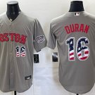 Boston Red Sox #16 Jarren Duran Gray 2026 USA 250 Fourth of July Home Stitched Jersey