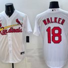 St. Louis Cardinals #18 Jordan Walker White Home Stitched Baseball Jersey