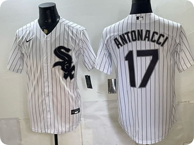 Chicago White Sox #17 Sam Antonacci White Home Stitched Baseball Jersey
