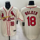St. Louis Cardinals #18 Jordan Walker Cream Limited Stitched Baseball Jersey