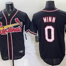 St. Louis Cardinals #0 Masyn Winn 2026 Fashion Replica Black Out Stitched Baseball Jersey
