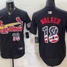 St Louis Cardinals #18 Jordan Walker Black USA 250 Fourth of July Stitched Jersey