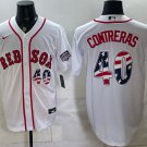 Boston Red Sox #40 Willson Contreras White 2026 USA 250 Fourth of July Home Stitched Jersey
