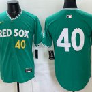 Boston Red Sox #40 Willson Contreras Green 2025 City Connect Limited Stitched Baseball Jersey
