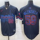 Toronto Blue Jays #59 Brandon Valenzuela Navy 50 Seasons Patch 2024 City Connect Stitched Jersey