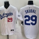 Los Angeles Dodgers #29 Tarik Skubal White Alternate Stadium Stitched Baseball Jersey