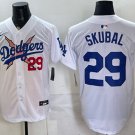 Los Angeles Dodgers x One Piece #29 Tarik Skubal White Vapor Premier Limited Baseball Jersey
