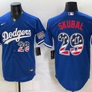 Los Angeles Dodgers #29 Tarik Skubal Royal USA 250 Fourth of July Home Stitched Jersey