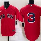Boston Red Sox #3 Ceddanne Rafaela Red Cool Base Stitched Baseball Jersey