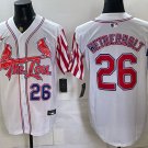 St Louis Cardinals #26 JJ Wetherholt 2026 White Independence Day Limited Stitched Jersey