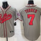 Philadelphia Phillies #7 Trea Turner Gray 2026 Field of Dreams Stadium Stitched Baseball Jersey