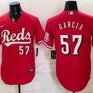 Cincinnati Reds #57 Julian Garcia Red Stitched Baseball Jersey