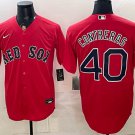 Boston Red Sox #40 Willson Contreras Red Cool Base Stitched Baseball Jersey