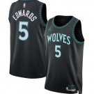 Minnesota Timberwolves #5 Anthony Edwards Black 2026-27 Statement Swingman Edition Stitched Jersey