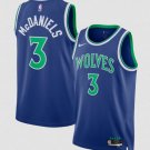 Minnesota Timberwolves #3 Jaden McDaniels Blue 2026-27 Icon Swingman Edition Stitched Jersey