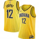 Indiana Pacers #12 Johnny Furphy Yellow 2026-27 Statement Edition Swingman Stitched Jersey