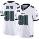 Philadelphia Eagles #90 Jordan Davis White 2026 F.U.S.E. 1-Star C Patch Stitched Jersey