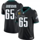 Philadelphia Eagles #65 Lane Johnson Black 2026 F.U.S.E. 4-Star C Patch Stitched Jersey