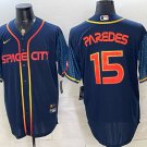 Houston Astros #15 Isaac Paredes Navy City Connect Cool Base Stitched Jersey