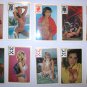 Vintage 32 pin up nude playing cards with calender 1987