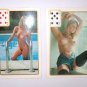 Vintage 32 pin up nude playing cards with calender 1987