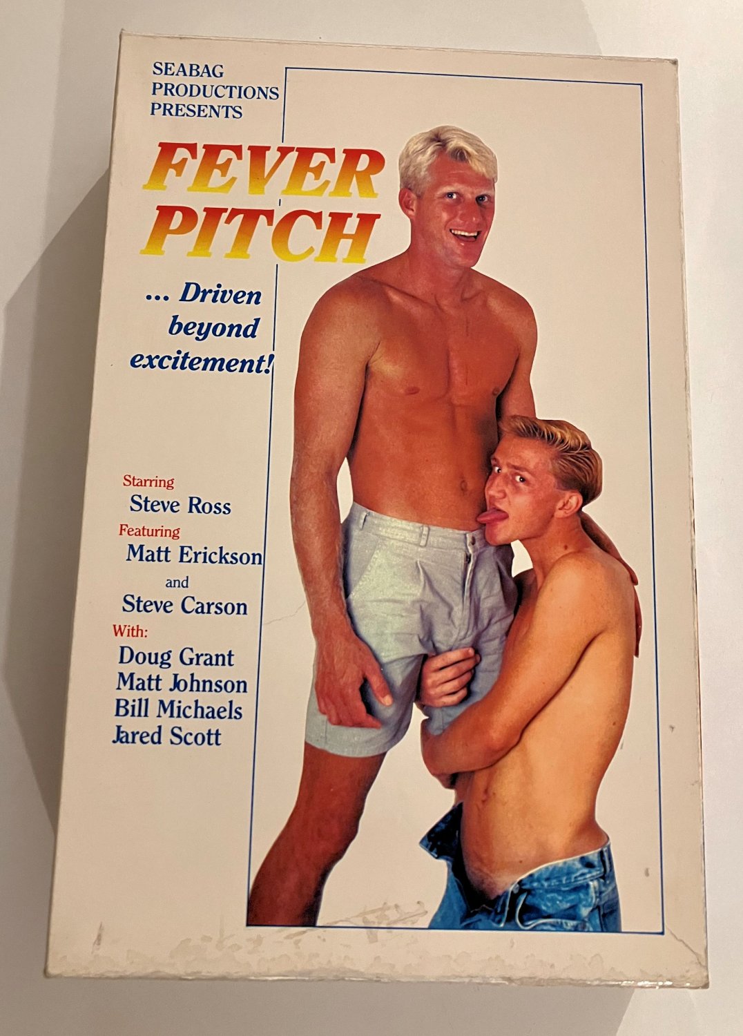 Erotic VHS Fever pitch &acirc;�&brvbar; Driven beyond excitement GAY MOVIE 1988