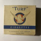 VINTAGE EMPTY LARGE 20 TURF CIGARETTE PACK PACKET SLEEVE BOX (BB211)