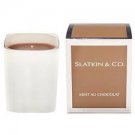 Slatkin & Co MINT AU CHOCOLATE Candle mint chcolat 40+ Hour Burn Time NEW