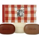 philosophy Cook Book HOT TODDIES Soap Collection SPICED APPLE CIDER Egg Nog RICH HOT COCOA limited