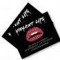 VIOLENT LIPS Temporary Lip Tattoos RED GLITTERATTI set of 3 Sparkle Shine Glitter BOLD Pucker tattoo