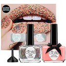 Ciaté TUTTI FRUTTI CAVIAR MANICURE Hoopla Pink Polish/Rainbow Caviar Pearls/Funnel NAIL SET ciate