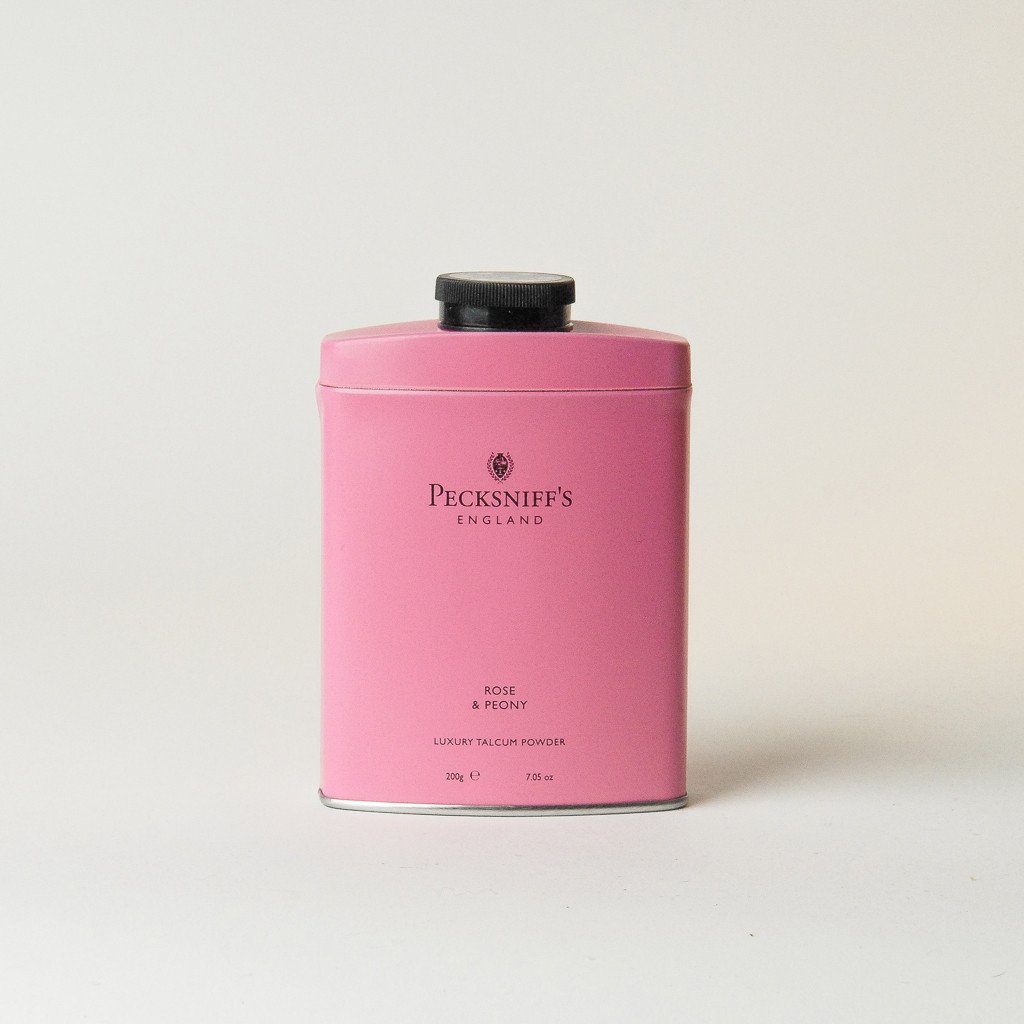 PECKSNIFF'S ENGLAND Talcum Powder ROSE & PEONY scented talc Dry Shampoo