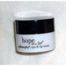 philosophy Hope In A Jar EYE & LIP CREAM .25oz Sealed Miniature Jar Travel Mini Original Formula