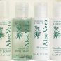 Crabtree & Evelyn ALOE VERA travel set Hair SHAMPOO CONDITIONER Body WASH LOTION new!