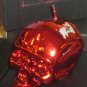 imperfect DL & Company MEMENTO MORI Unscented LUSTROUS Metallic RED Medium SKULL CANDLE Halloween