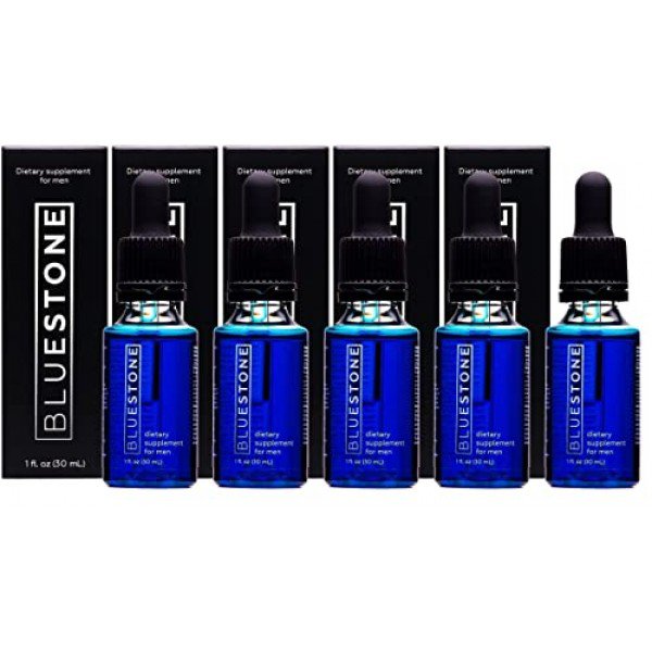 Bluestone Premium Drops for Men &acirc;�� Natural Saw Palmetto & Energy Support | 5 Bottles